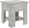 vidaXL Couchtisch mit Ablage Beistelltisch Wohnzimmertisch Kaffeetisch Sofatisch Teetisch Tisch Wohnzimmer Betongrau 40x40x42cm Holzwerkstoff