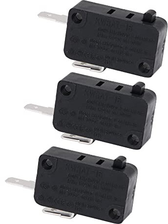 BQLZR Microwave Oven Door Switch 5E4 16A 125V 250V Replacement for W3AT-16 Pack of 3