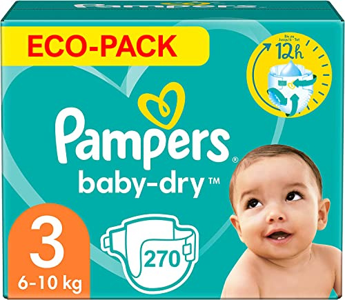 PAMPERS Baby-DRY Größe 3.270 Windeln (6-10 kg)