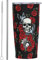 BAAROO Insulated Tumbler Skull Red Rose Black Gothic 20 OZ with Lids and Straw Stainless Steel Vacuum Cup Coffee Water Leakproof Travel M