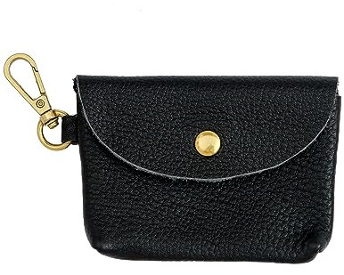 Senral Münzbörse aus Echtem Leder,Klein Münzen Geldbörse für Herren und Damen,Mini Wechselgeld und Kartenhalter,Schlüsselanhänger,Coin Purse Wallet,Portemonnaie
