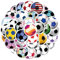 Bric Dodo 60 Stück Soccer Aufkleber Auto Laptop Telefon Gitarre Skateboard Motorrad Fahrrad Football Stickers Set Vinyl Wasserdicht Aesthetic Aufkleber für Jugendliche Kinder Erwachsene