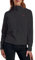 Maglia Donna in Micropile con Zip Sportiva - Felpa Giacchetto Donna con Zip in pile collo alto Sci Trekking Tempo Libero Attività all'aperto Lavoro (XL, NERO)