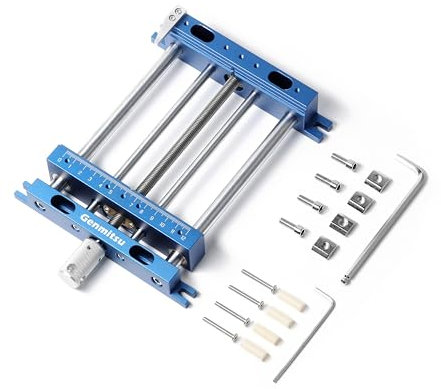 Genmitsu Upgrade Aluminium-Schraubstockklemme, hochpräzise CNC-Fräserklemme für einzigartig geformte Holz- und Metallbearbeitungs-Fräsprojekte, Größe 23,8 x 16,8 x 4,1 cm, Klemmbereich 0–14,5 cm