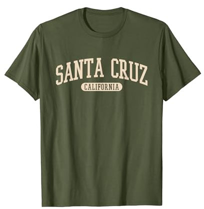 Surf- und Skateboard-Grafikdesign im Vintage-Look Santa Cruz T-Shirt