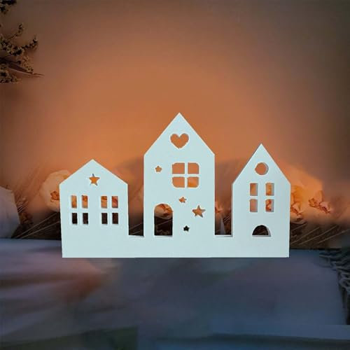 SVOCK silikonform weihnachten, gießformen silikon weihnachten, silikonformen gießformen häuser, silikonformen gießhäuser für Bastelarbeiten, Gips, Kerzen, Heimwerken