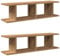 vidaXL 2 STK. Wandregal Artisan-Eiche 75x18x20 cm Holzwerkstoff, Schweberegal, Hängeregal, Wandboard, Regalbrett, CD-Regal