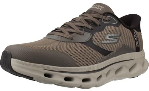 Skechers Hands Free Slip-ins Go Walk Glide-Step 2.0, Zac-Sneaker für Herren | Freihändige Slip-Ins, luftgekühlte Goga-Matten-Einlegesohle, Glide-Step-Zwischensohle, Ultra-Go-Dämpfung, maschinenwaschbar