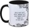 Tasse Totenkopf und Spruch: Kaffee redet nicht, Kaffee jammert nicht, Kaffee macht einfach seinen Job. Ich mag Kaffee., Skull, Schädel, Gothic, Grunge, schwarz