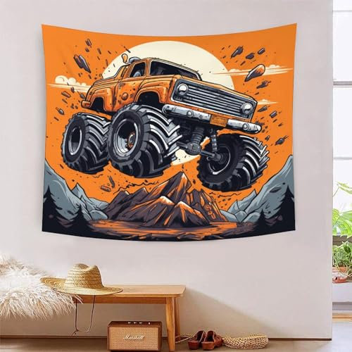 phszbzs 3D Druck Monster Truck Ultra Truck Wandteppiche Poster Ornament Wandbehang Wandteppich Wanddeko Wandbehang Für Schlafzimmer, Wohnzimmer, Wohnheim Tapisseries 70cmx100cm