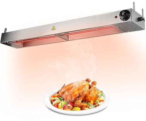 YAOWOOO Wärmebrücke Gastro Küche, Edelstahl Hängelampe 30-85℃