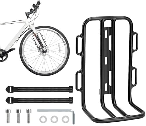 Cycle Fork Mount Rack, Cycle Fork Mount Bracket | Front Rack Carrier Cargo Pannier Holder | Luggage Touring Carrier - for Shopping, Riding
