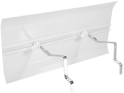 Tofficu Deflector de Aire Acondicionado Ajustable Hogar, 40 CM, de Plástico Blanco, Reduce el Flujo Directo, Instalación Fácil
