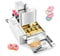 VEVOR kommerzielle automatische Donut Maschine Maker, 4-reihige Herstellungsausrüstung aus Edelstahl (240 Stk./h) elektrische Donut-Fritteuse mit intelligenter Steuerung für Bäckereien Restaurants