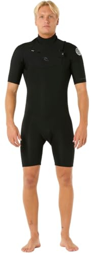 Rip Curl Dawn Patrol 2/2 Chest Zip Shorty 2025 Black, M