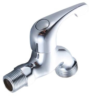 Wasserhahn aus massivem Messing für Waschmaschine, Gartenarmatur für den Außenbereich, 1/2 Zoll Eingang mit 3/4 Zoll Gewindeausgang, Wandmontage, 1 Stück