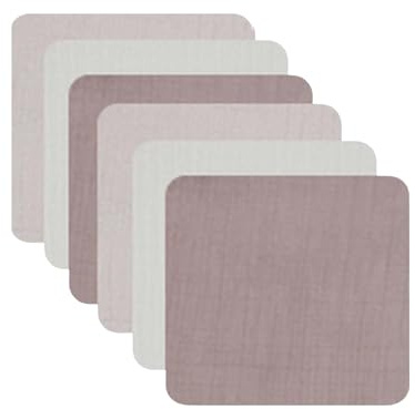 bistyle Baby Musselin Waschlappen 6er Pack 20x20 cm | 100% Bio-Baumwolle | Weiche Baby-Mundtücher & Spucktücher für Neugeborene | Sanfte Gesichtswaschlappen Musselintücher (Stein - Ecru - Anthrazit)