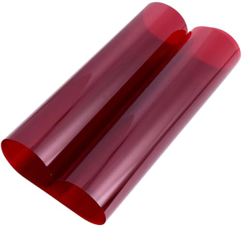 LOLIPPYY Roter Lichtdämpfungsfilter aus PET für LED Lichter und Fotoblitz Zuschneidbar für Bühnenbeleuchtung und Filmaufnahmen