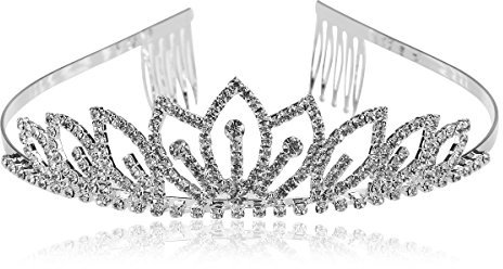 Hochzeit Strass Stirnband Tiara Braut Krone mit Kamm