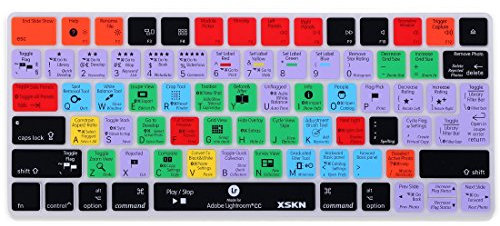 XSKN Adobe Lightroom CC Shortcut-Tastatur-Silikonhülle für Apple Magic Keyboard US und EU Layout beide (MLA22LL/A) (MLA22B/A)