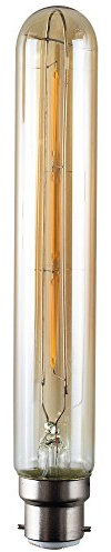 LED Lampen im Vintage Design für Stimmungsbeleuchtung, B22 T85 Edison Glühbirne, 4W, 450 lm, 2700K, Rauch, extra warmweiß, 270°, 230 V, flimmerfrei, nicht dimmbar
