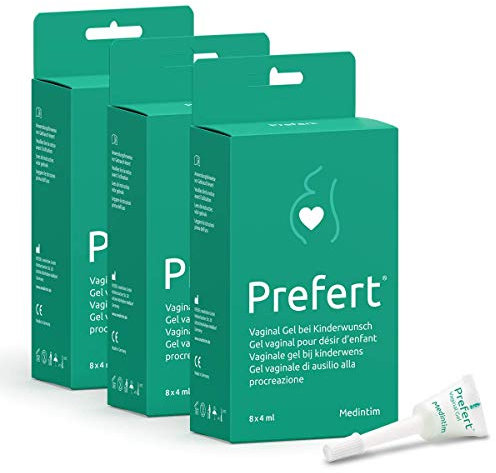 Medintim | Lubrifiant fertilité Prefert x3 | Pipette de 4 ml | Lubrifiant vaginal