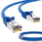 HB-DIGITAL 0.25m LAN Kabel CAT 7 Rohkabel RJ45 S/FTP Netzwerkkabel Ethernet Patchkabel bis zu 10 Gbps 600 MHz Kupfer Profi PiMF Kupfer für Patchpanel Switch Router Modem - Blau
