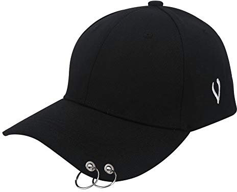 VGEBY1 Sun-Shade Baseballkappe, Unisex, Sport, Snapback, Hiphop, gebogen, für Laufen, Radfahren, Camping, Wandern (schwarz)