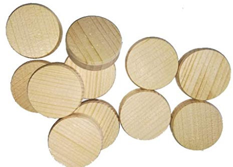 50 Stück Fichten Querholzplättchen 35 mm - Konusplättchen- Querholzstein