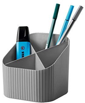 HAN Schreibtischköcher Re-X-LOOP – say yes to 100% recycled, modernes, junges Design für alle Schreibtischutensilien, dunkelgrau, 17238-991