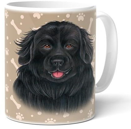 NEUFUNDLÄNDER - Tasse mit Spruch, Kaffeetasse. Animal Crossing-Becher aus Keramik für Dich/Frauchen/Herrchen. Lustige Texte.