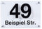 Sosenco Personalisiert Hausnummer aus Plexiglasscheibe – Hausnummerschild Plexiglas – Hausnummern Wetterfest Schilder - Acryl Transparent