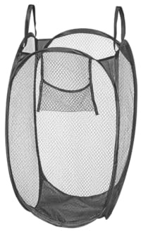 ProPlus Faltbare Wäschekorb 34x34x57cm | Atmungsaktiver Pop-up-Wäschesack für feuchte Kleidung. Ideal für Wohnmobil, Wohnwagen, Zelt, Strand und Badezimmer.