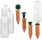 Riego de plantas, conos de arcilla, incluye adaptador y botellas de PET, 750 ml, picos de riego para un riego óptimo, juego de 4, dispensador de agua, ideal para la ausencia durante las vacaciones