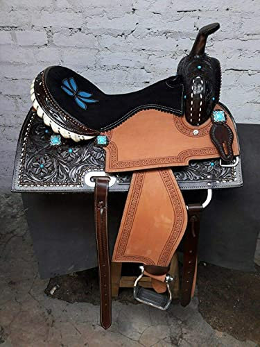 Equestrian Universe Westernsattel mit passendem Kopftuch und Brustkragen