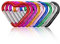 Karabiner Schlüsselanhänger Karabinerhaken Set，OXYEFEI Karabiner mit personalisierter Gravur Herz Schlüsselanhänger 9 Stück(Farbe)