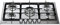 Whirlpool GMAL 7522/IXL - Piano cottura a gas 5 fuochi da 75 cm Inox