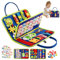 TenFans Busy Board - Montessori Activity Board für 2 3 4 5-jährige - Sensorisches Lernspielzeug - Pädagogisches Reisespielzeug für Kleinkinder - Grundkenntnisse für Jungen und Mädchen.