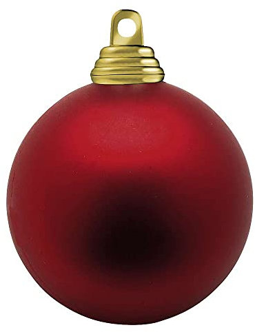 Deco Woerner Rote Weihnachtskugeln Christbaumhänger schwer entflammbar B1 matt 15 cm Ø 3 Stück Baumschmuck