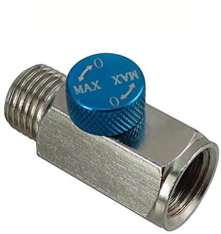 RANRAO 1/4 Zoll NPT-Anschlüsse Pneumatische Kugelventile Luftstrom-Absperrventile für Luftstromkontrolle, gerader Luftfluss, Inline-Drehzahlregler