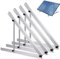 Warmfay 4 Pièces Support de Panneau Solaire 1040MM 41 '', Support de Centrale de Balcon Angle d'élévation Réglable 0-90 °, Fixation de Panneau Solaire pour Bateau de Camping-Car à Toit Plat