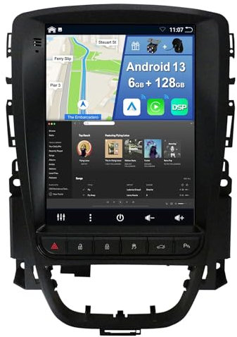 YUNTX [6GB+128GB] Android 14 2 Din Autoradio für Opel Excelle GT/XT Astra J(2006-2016)-[Integriertes CarPlay/Android Auto/DSP]-9.7'' 1280 * 600 HD IPS-Kamera+MIC-DAB/Lenkradsteuerung/MirrorLink