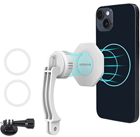 BeisDirect Magnetic Mount For DJI OM Mobile 6/ OM 5/ OM 4 / OM 4 SE Magnetic Piece Adapter Base Phone Magnetic Bracket, Phone Holder for Magsafe iPhone 14/13/12 Series