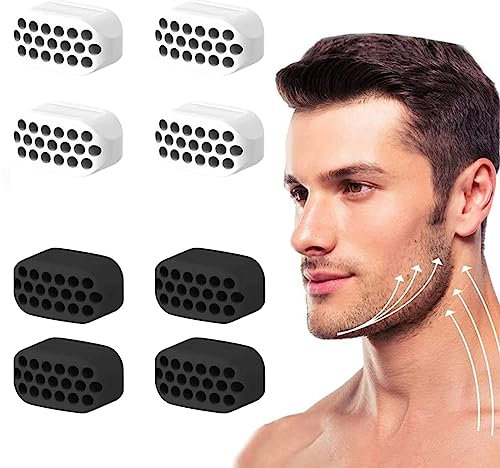 ASYKNM 8 Stück Jawline Trainer, kiefer trainer, Kiefer Exerciser, Doppelkinn Trainer Jaw Exerciser, Hilft die Kieferpartie zu Trainieren Stärkung und Straffung von Kiefer und Nacken