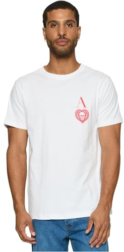 Mister Tee Herren Skull Heart Tee White, XS