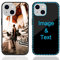 MXCUSTOM Personalised Phone Case for Apple iPhone 15, Customised Anti-Scratch Tempered Glass Shockproof Soft TPU Cases with Photo Image Text Picture Design Your Own Phone Cover (GHS-BK-P1)