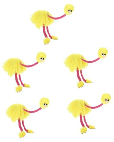 HOMSFOU 5st Straußen Marionette Plüschtiere Marionettenspielzeug Große Straußenmarionette Marionetten Puppenspielzeug Handgemachte Puppen Vogelpuppen Kiefer Kind Vorgeben Den Faden