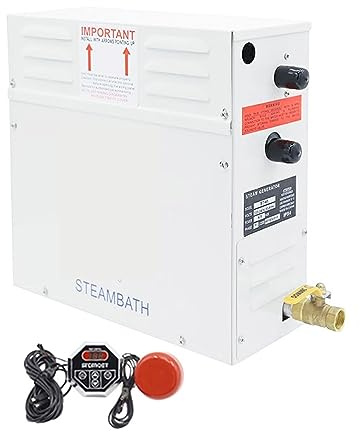 Tragbarer Saunagenerator FüR Sauna, 6KW Dampfmaschine Haushaltsdampferzeur, Saunaraum Trockenstromofen Nassdampfdampfer Digitaler Controller ST-60 Schnelles Und GleichmäßIges Erhitzen ( Color : 6KW 38