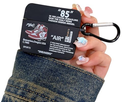 PosLaB Street Fashion Basketball-Sneaker-Design, kompatibel mit AirPods Pro 2 – Stoßfester Rundumschutz mit Schlüsselanhänger (für AirPods Pro 2)