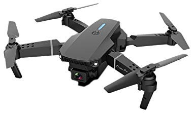 Echwave E88 WiFi FPV Drón con Gran Angular 4K HD Cámara Dual Plegable Retención de Altitud RC Quadcopter Drone Avanzado Negro